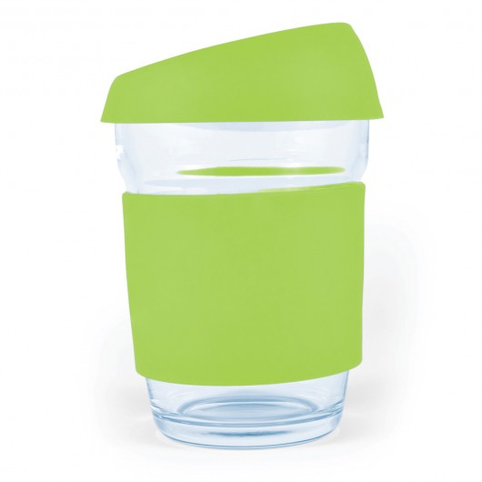 Glass Coffee Cups bright green